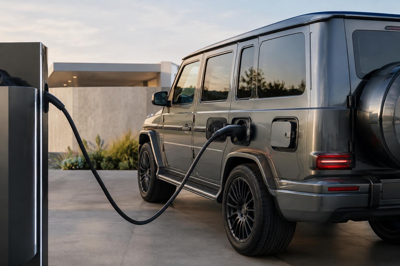 Mercedes G 580 elétrico 2027 terá duas portas de recarga e mudanças na autonomia
